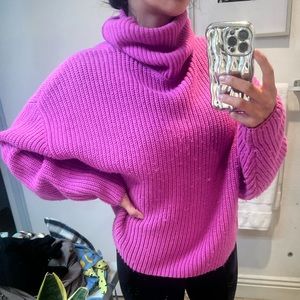 Oversized Zara turtleneck sweater